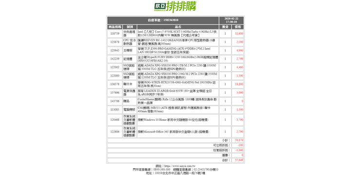 新手自組電腦求健檢