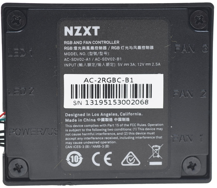 NZXT RGB & Fan Controller燈光/風扇控制器