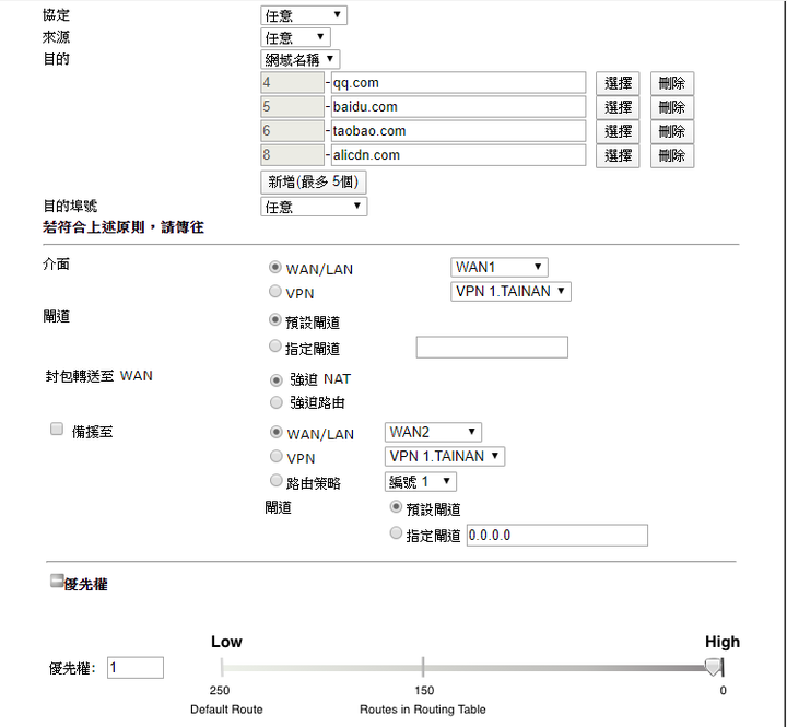 LAN TO LAN 的路由策略問題