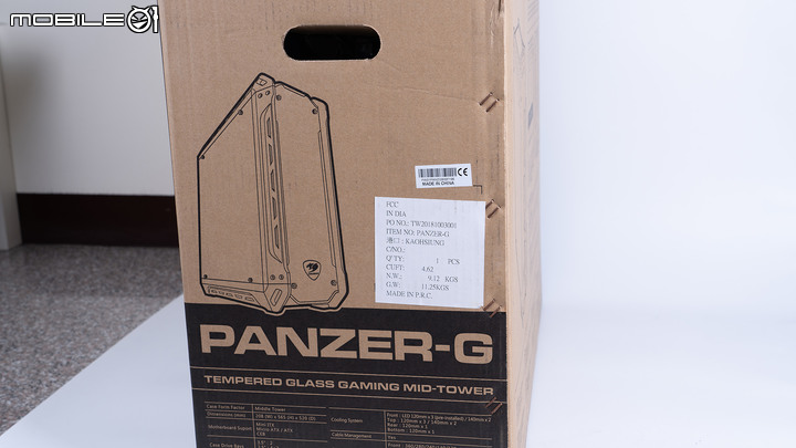 【COUGAR 美洲獅】PANZER-G 鋼化玻璃機箱-簡單非專業開箱