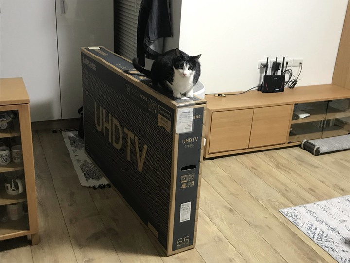 三星UA55RU7400WXZW 開箱