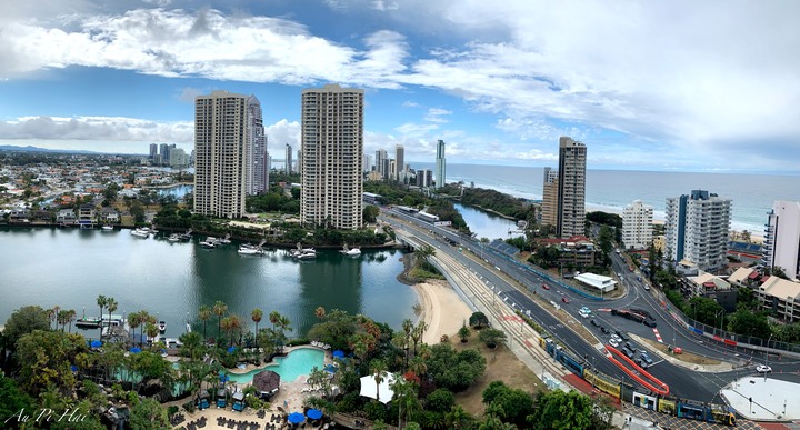 【Gold Coast 黃金海岸】Surfers Paradise Marriott Resort 迎賓氣泡酒以及有活魚的Lagoon外加目前澳洲吃過最好吃的海鮮buffet @Citrique，順便吃了有點普通的Misono鐵板燒