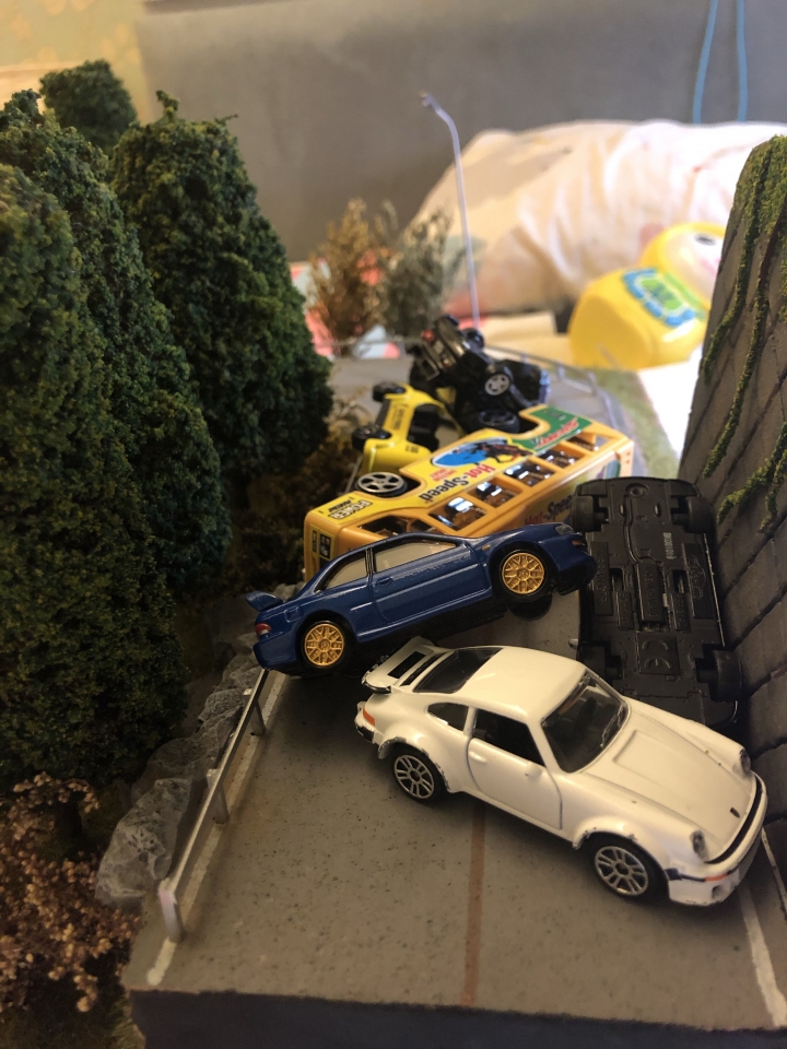 1/64風火輪尺寸髮夾彎場景