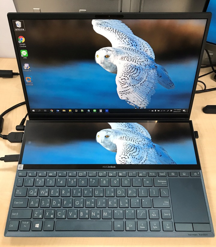 【開箱】ASUS 雙螢幕 Zenbook Duo UX481 蒼宇藍 筆記型電腦