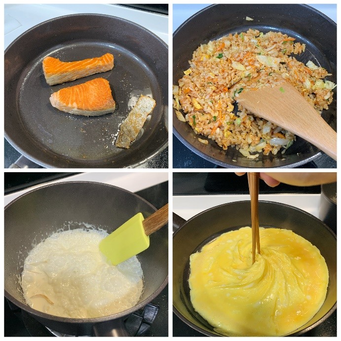 [分享]家樂福換購Neoflam鍋具心得-奶油鮭魚蛋包飯