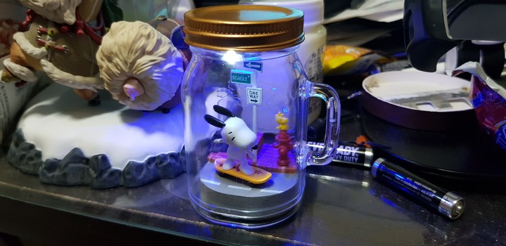 史努比扭蛋升級小夜燈DIY