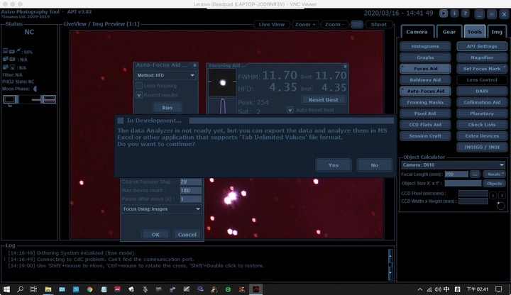 APT(Astro Photography Tool)天文拍攝軟體操作心得（附ZWO EAF 電動調焦小開箱及簡單測試）