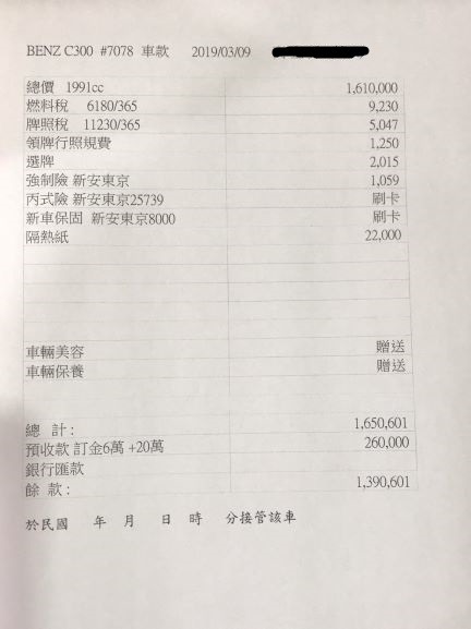[開箱]45歲的生日禮物- 16' W205 外匯C300 AMG 入手一年後的開箱與心得分享