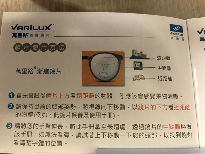 不專業分享。萬里路,漸進鏡片。