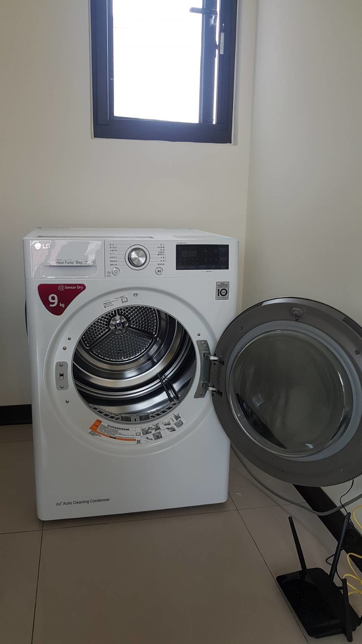 【開箱】布尿布媽咪最愛用 LG 9kg免曬衣乾衣機+下層10.5kg滾筒無烘乾 WR-90TW+WD-S105VCW