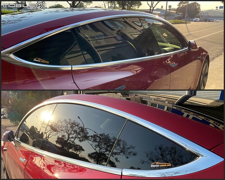 隔熱紙分享Tesla model 3 前檔GE55+車身GE33+GE22