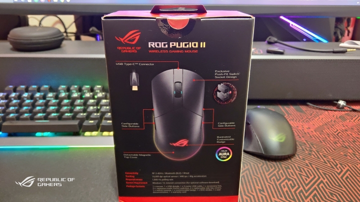 ROG Pugio ii FPS遊戲必敗無線滑鼠（簡單開箱）