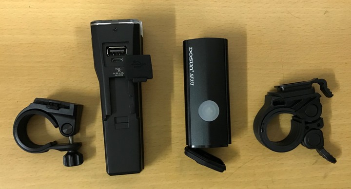 自行車燈 DOSUN AF800 有截止線及增加L型扣具 開箱試用