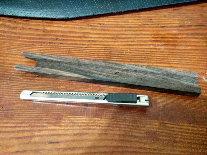 黑檀木美工刀製作過程