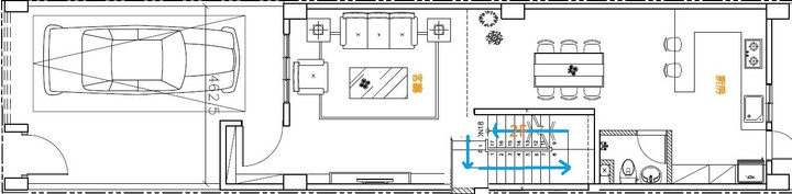 【請教】長型屋平面圖設計