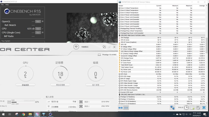 Prestige 15 A10SC 非廠PD充電器效能降低