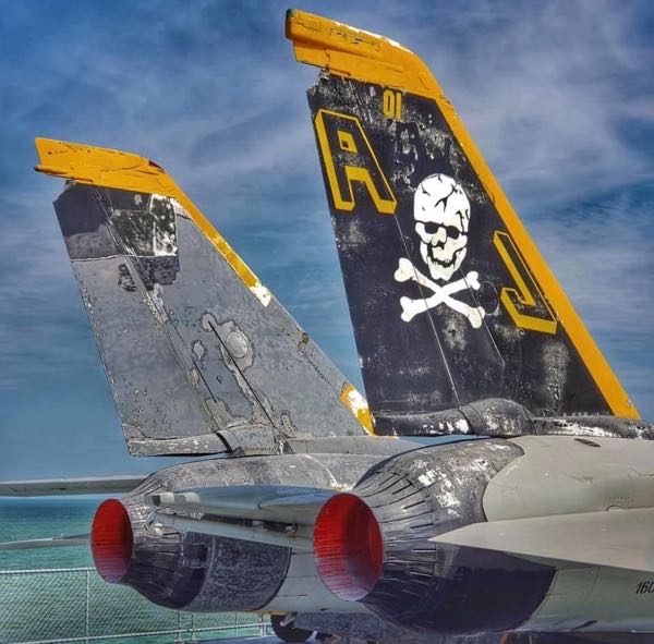 電影「捍衛戰士」(Top Gun)的Maverick座機重現—美國德州USS Lexington Museum on the Bay