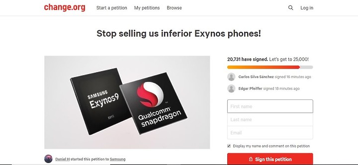 點我看大圖 消費者連署要求放棄採用 Exynos 系列處理器!SAMSUNG:性能無差異