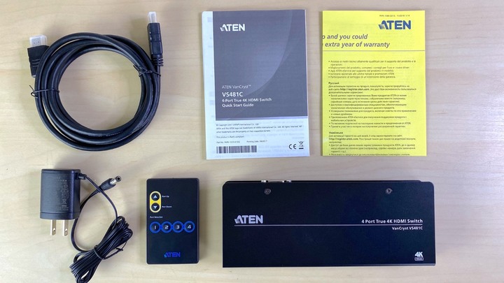 開箱 ATEN VS481C 高階 4:4:4 採樣的真 4K HDMI Switch