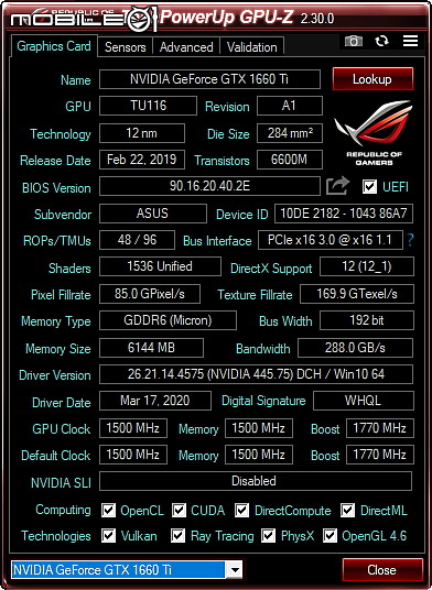 點我看大圖 裸裝信仰 ASUS ROG STRIX 1660Ti 6GB 沒有箱子的開箱