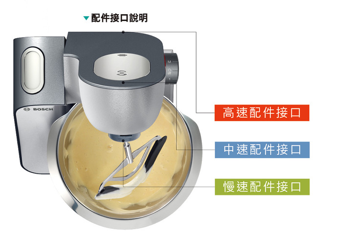 點我看大圖 Bosch精湛萬用廚師機開箱