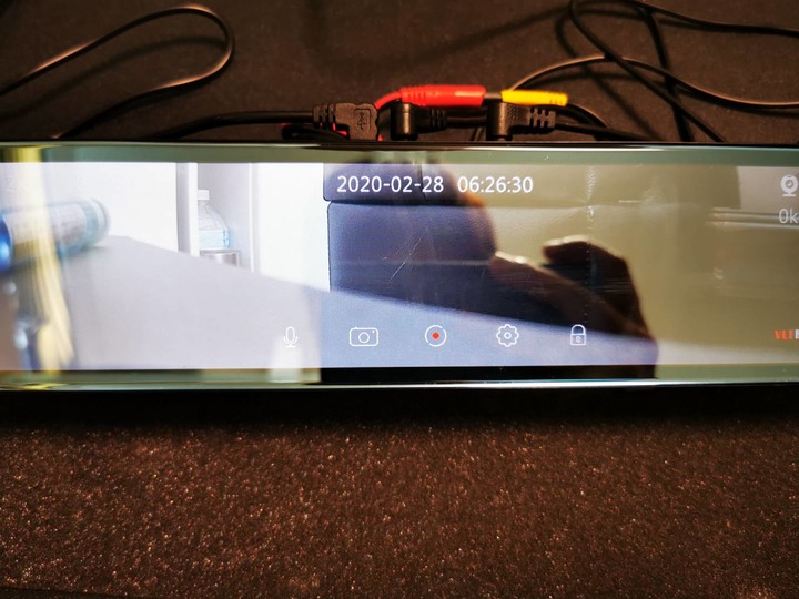 威路特M9-12吋後視鏡記錄器 簡易開箱 (補上影片測試檔)