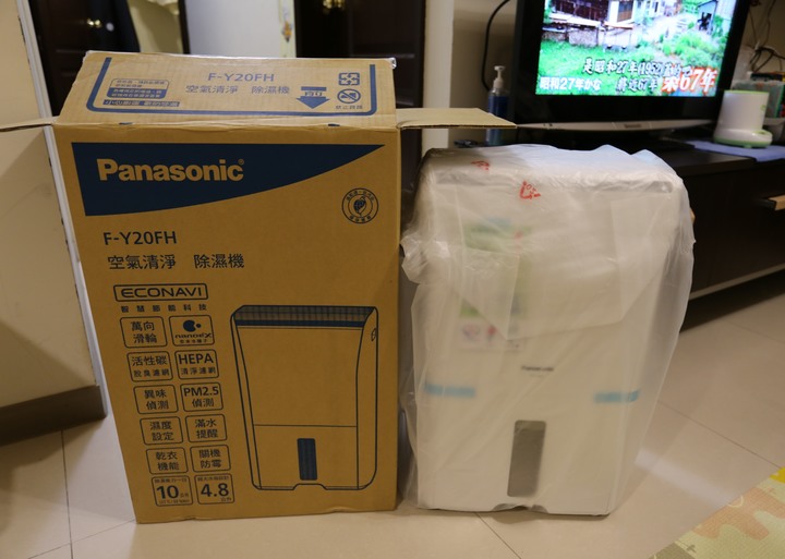 Panasonic帶給我居家空間每天的谷關好空氣,清淨除溼機F-Y20FH開箱及使用心得!!