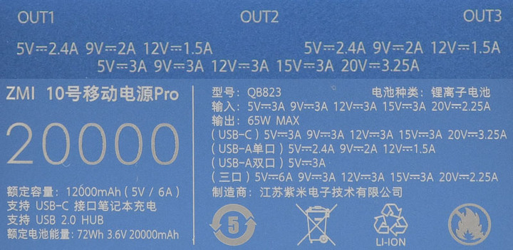 紫米ZMI 10號行動電源PRO開箱