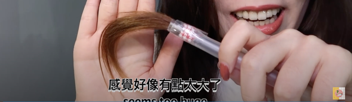 點我看大圖 用頭髮做刷具