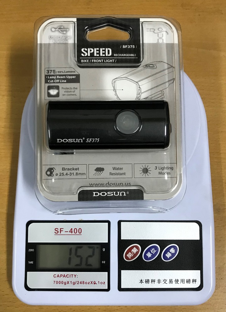 自行車燈 DOSUN AF800 有截止線及增加L型扣具 開箱試用