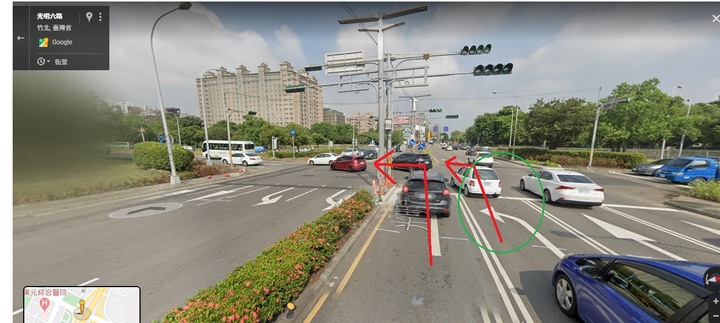 光明6路與國道1號南下入口交叉口