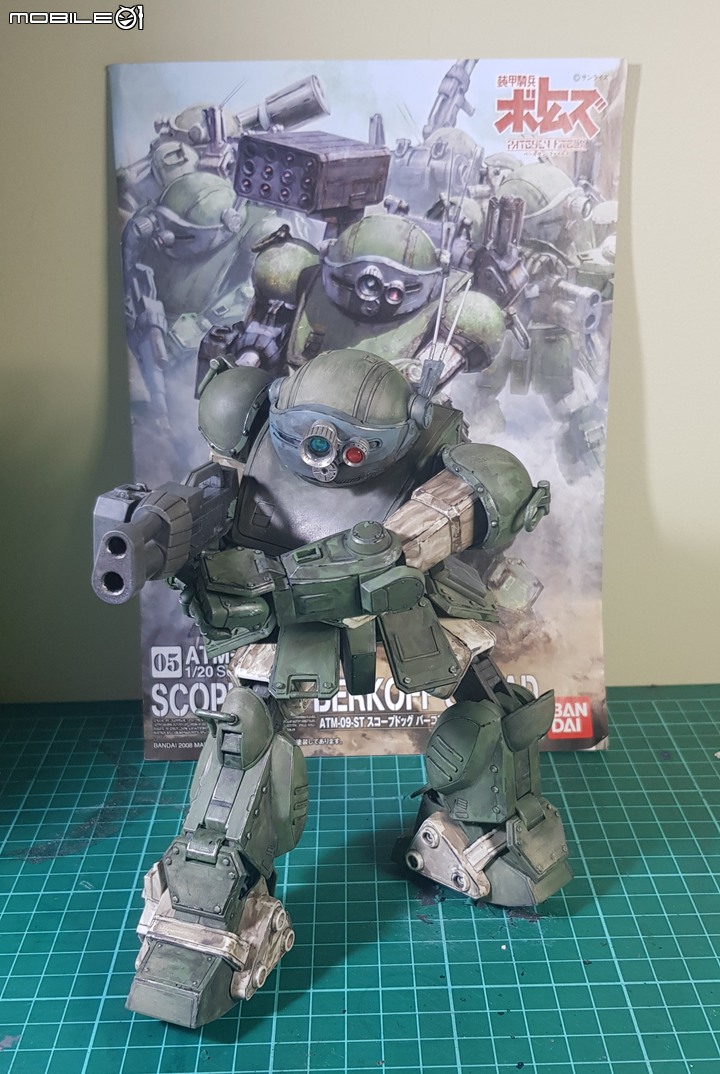 七年級生的回憶 萬代1:20 Scopedog Berkoff Squad 裝甲騎兵眼鏡狗 模型製作分享