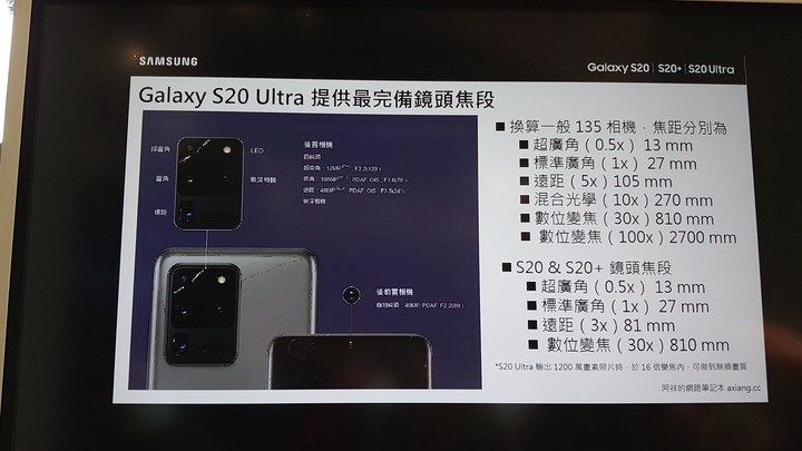 Galaxy S20 5G系列旗艦體驗會 心得分享
