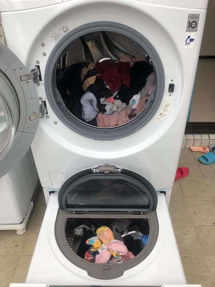 LGWR-90TW 9kg 乾衣機 與 WD-S18VBW 18kg 洗衣機