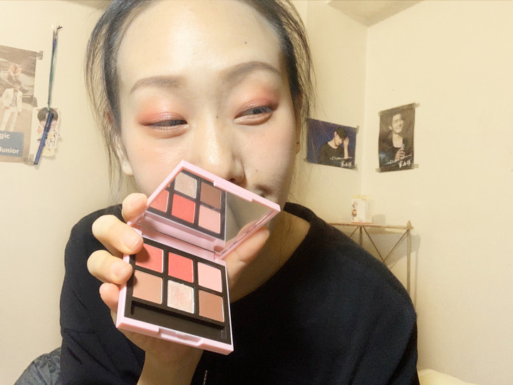 ETUDE HOUSE 微熱櫻花系列 眼彩盤 眼影盤｜打造讓人臉紅心跳的微熱櫻花妝容，夢幻的粉紅、奶油色調，還有火紅的烤奶茶色