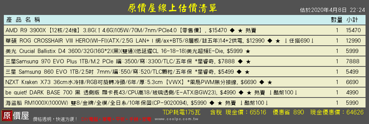 求電腦組裝健檢/推薦+建議 預算67-70K