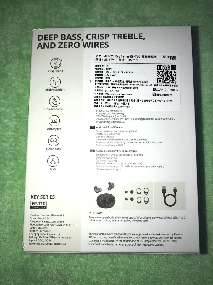 AUKEY Key Series EP-T10 無拘無束 隨聽隨放,娛樂在我隨心所欲