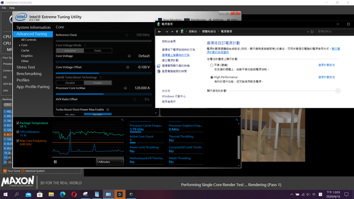 i7 9750h 無法到最高時脈