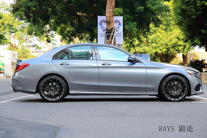 點我看大圖 【開箱】 RAYS G16 MK色 鍛造鋁圈 FOR W205 C300