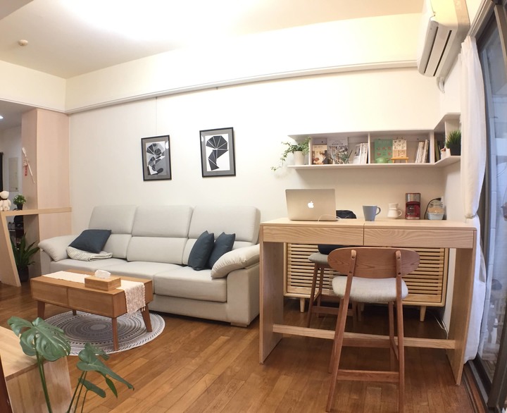 點我看大圖 【開箱】 0 裝修預算!純家具也有北歐+日式木質宅(25年中古屋)