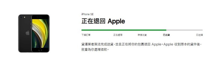 官網預購辦了退貨，早上在電商重新下單，台中傍晚收到了！