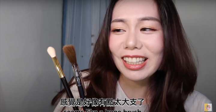 點我看大圖 用頭髮做刷具