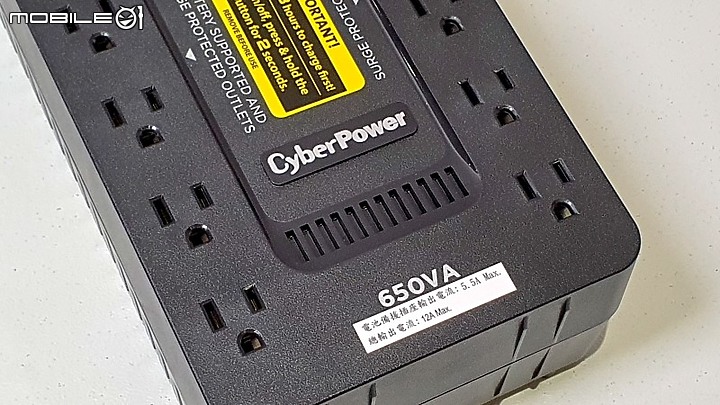 點我看大圖 Cyberpower CP650HGa 離線式不斷電系統開箱 (CP650HGa)