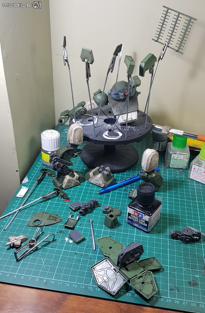 七年級生的回憶 萬代1:20 Scopedog Berkoff Squad 裝甲騎兵眼鏡狗 模型製作分享