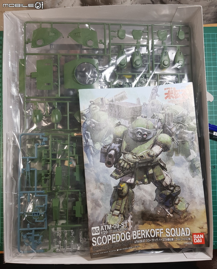 七年級生的回憶 萬代1:20 Scopedog Berkoff Squad 裝甲騎兵眼鏡狗 模型製作分享