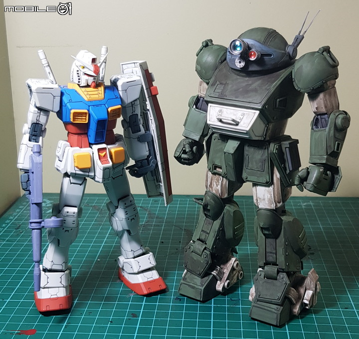 七年級生的回憶 萬代1:20 Scopedog Berkoff Squad 裝甲騎兵眼鏡狗 模型製作分享
