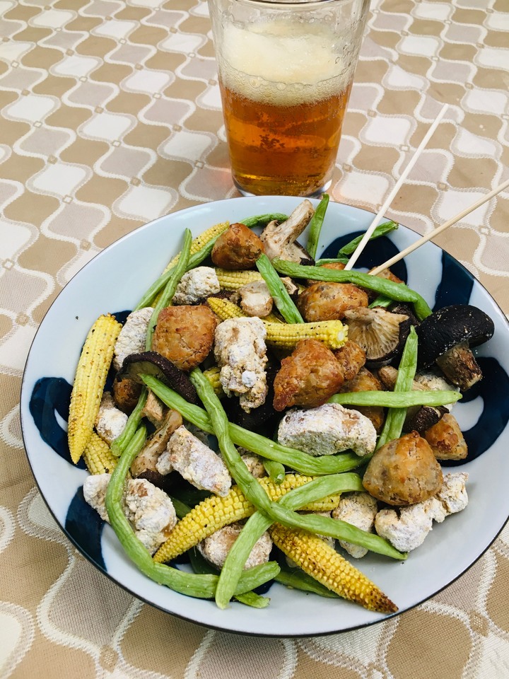 宅在家氣炸鍋(飛利浦)鹹酥雞開炸起來