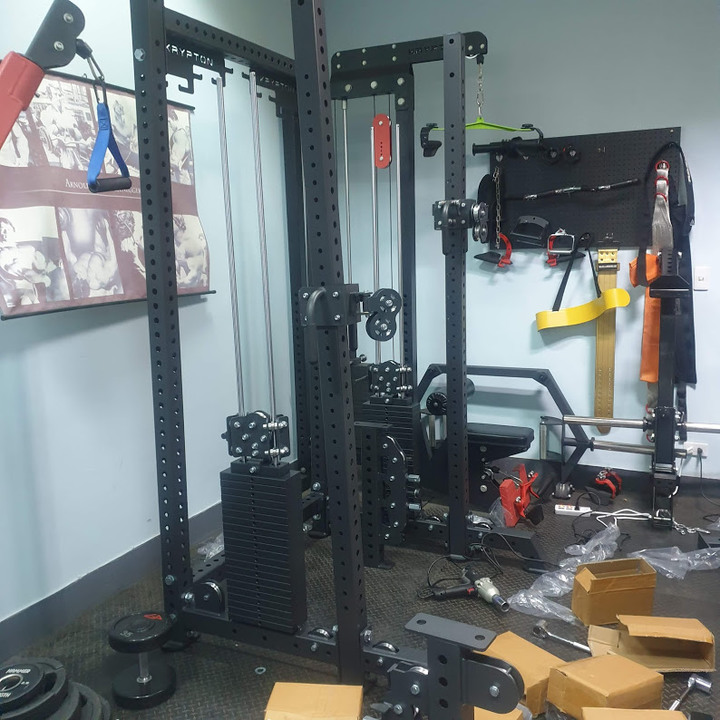 開箱krypton fitness 深蹲架+高低拉+飛鳥 三合一 訓練器