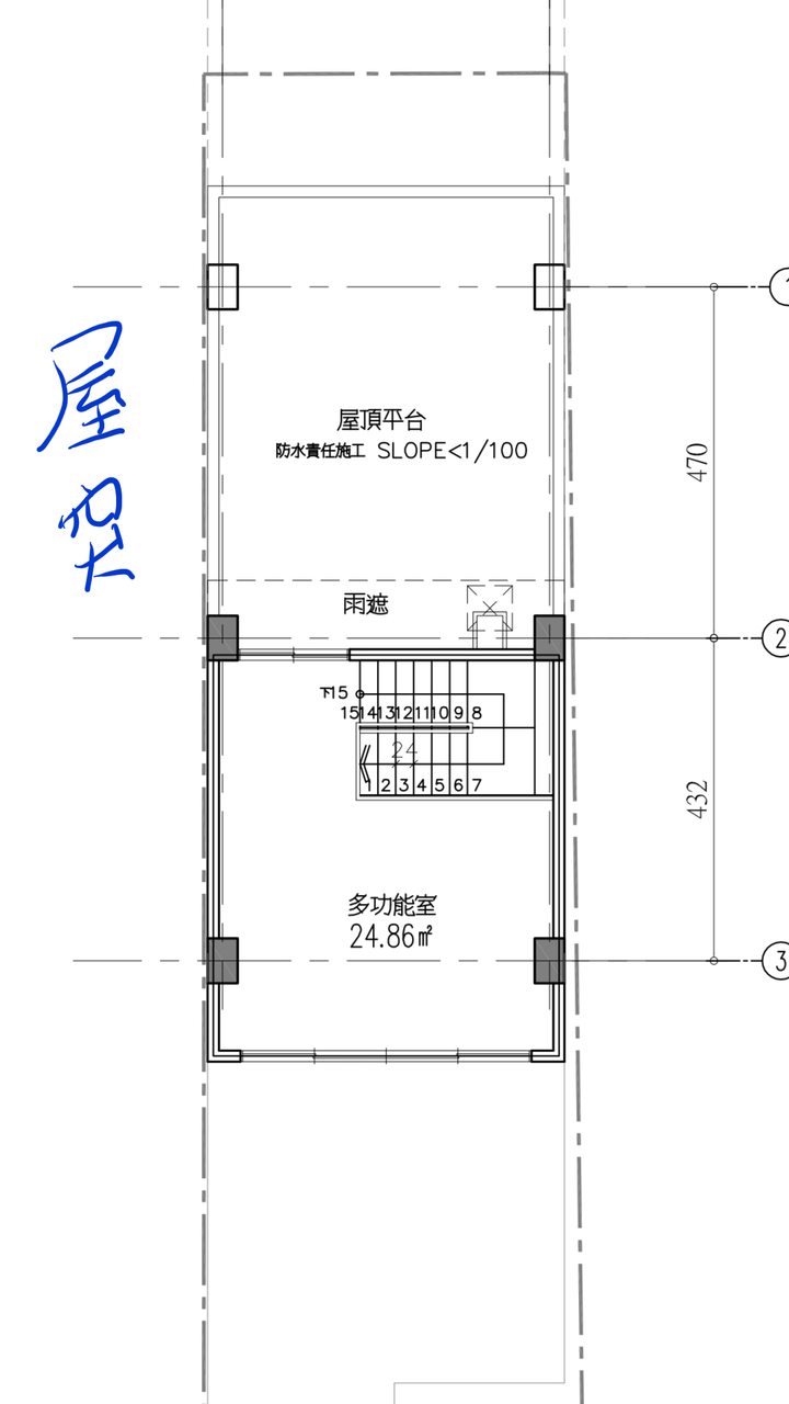 【請教】長型屋平面圖設計