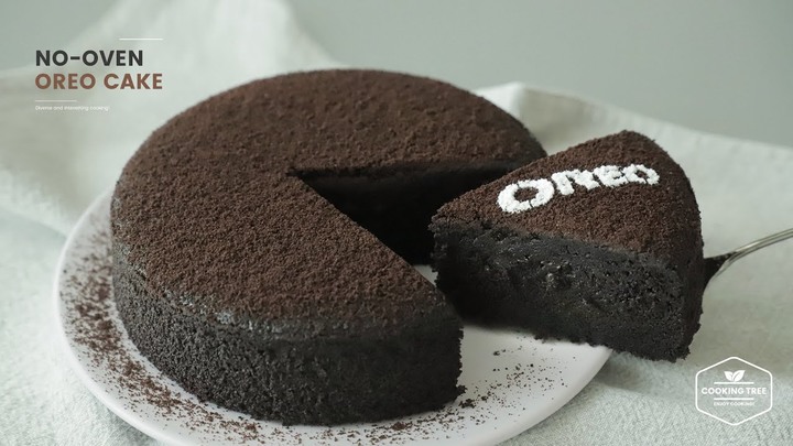 三種材料輕鬆製作 Oreo 奧利奧海綿蛋糕！(免烤箱食譜）